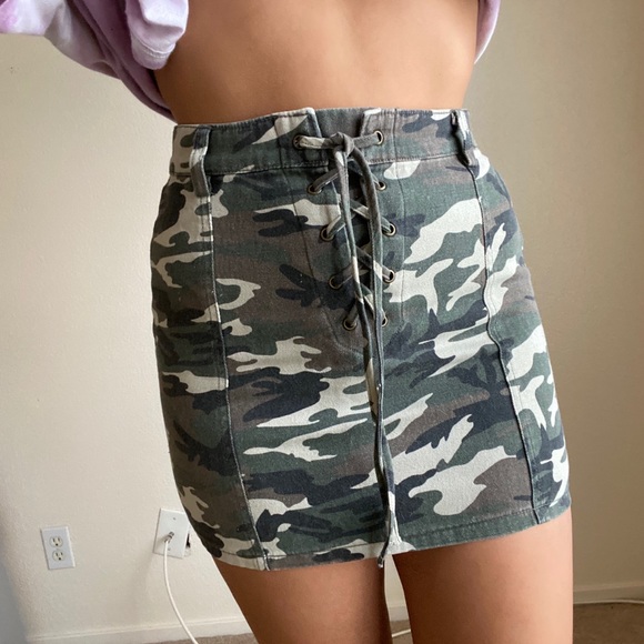 camo jean skirts